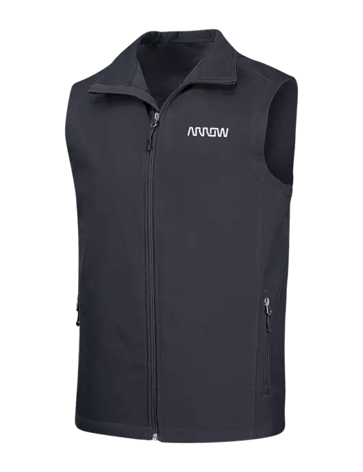 Dark Grey Core Soft Shell Vest w/Arrow Electronics Logo