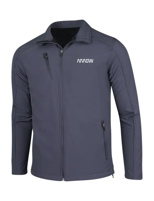 Dark Grey Welded Softshell Jacket w/Arrow Electronics Logo