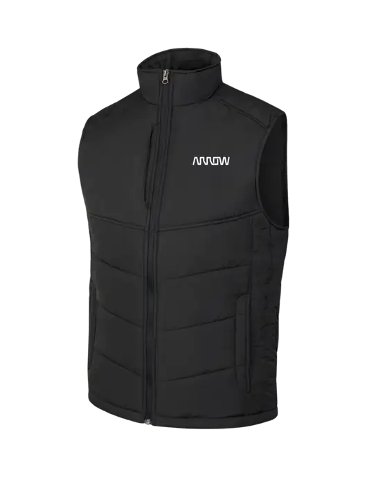 Black/Black Puffy Vest w/Arrow Electronics Logo