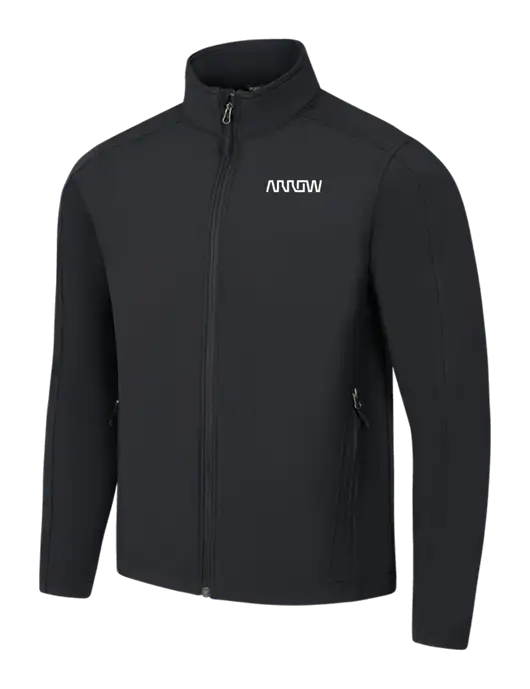 Black Core Soft Shell Jacket w/Arrow Electronics Logo