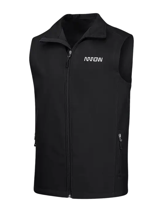 Black Core Soft Shell Vest w/Arrow Electronics Logo