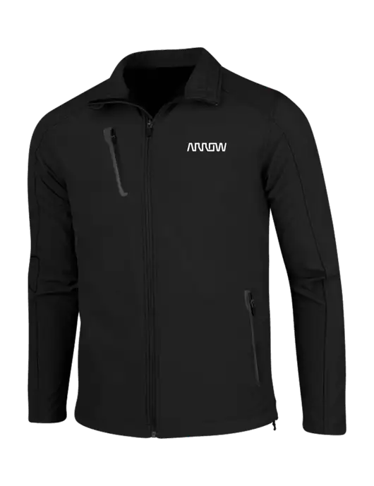 Black Welded Softshell Jacket w/Arrow Electronics Logo