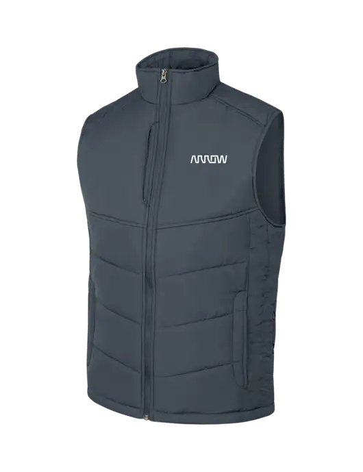 Dark Slate/Black Puffy Vest w/Arrow Electronics Logo