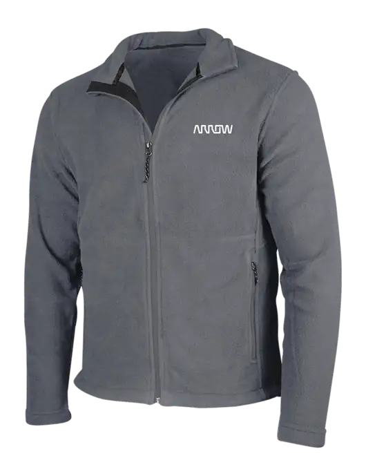 Medium Grey Fleece Jacket w/Arrow Electronics Logo
