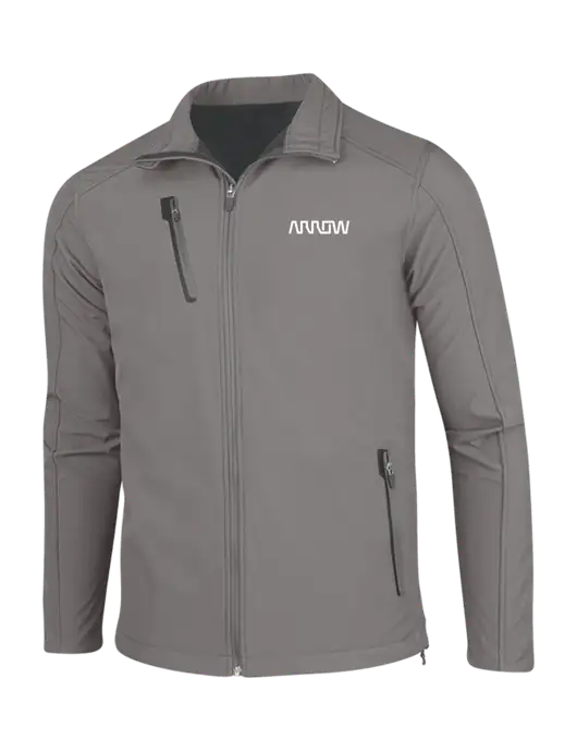 Medium Grey Welded Softshell Jacket w/Arrow Electronics Logo