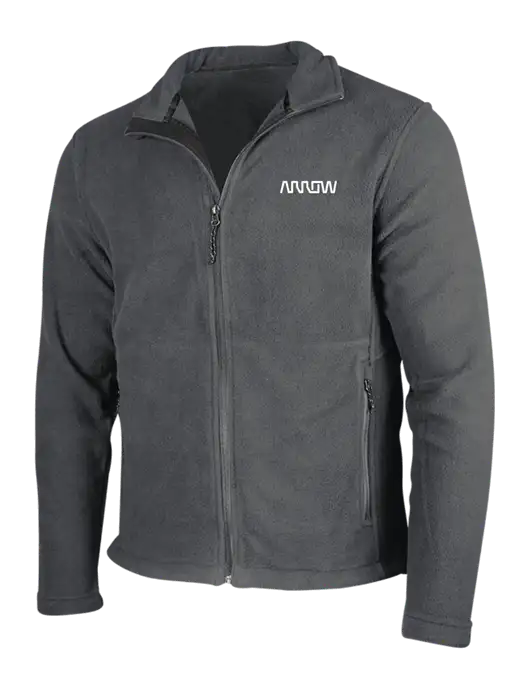 Dark Grey Fleece Jacket w/Arrow Electronics Logo