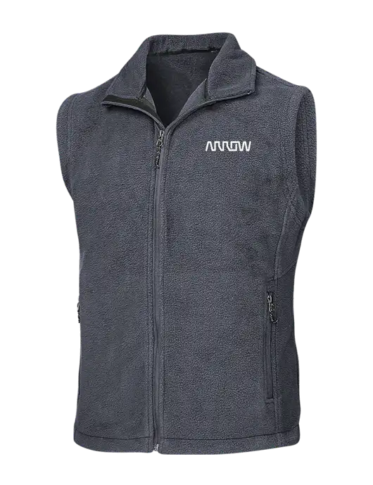 Dark Grey Fleece Vest w/Arrow Electronics Logo