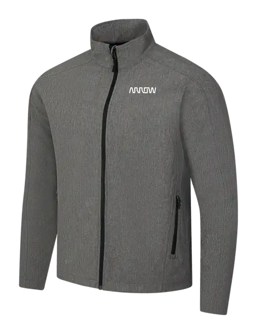 Medium Grey Heather Core Soft Shell Jacket w/Arrow Electronics Logo