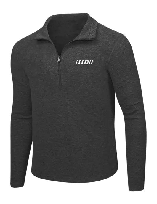 Charcoal Heather Microfleece 1/2 Zip Pullover w/Arrow Electronics Logo
