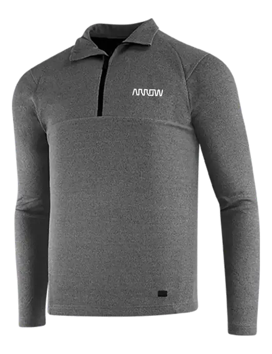 OGIO Dark Grey Heather Transition 1/4 Zip Pullover w/Arrow Electronics Logo