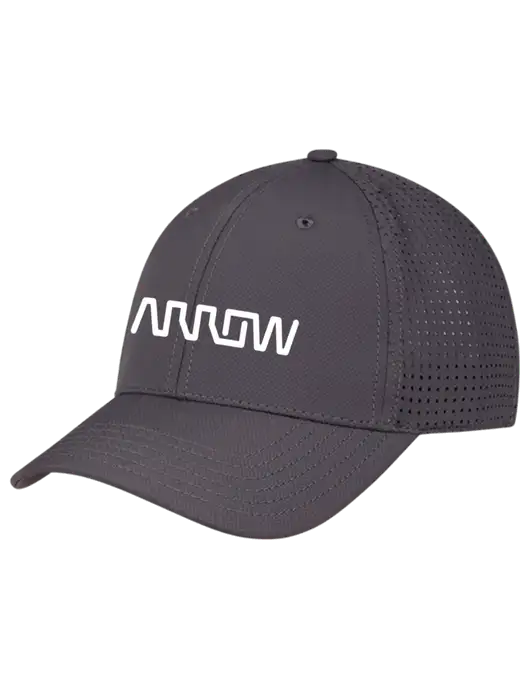 Charcoal Performance Stretchable Cap Hook & Loop w/Arrow Electronics Logo