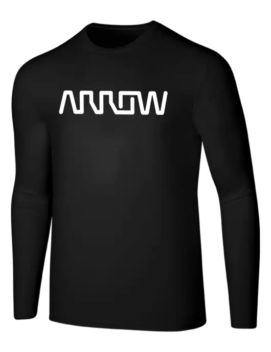 Seriously Soft Black Long Sleeve T-Shirt w/Arrow Electronics Logo