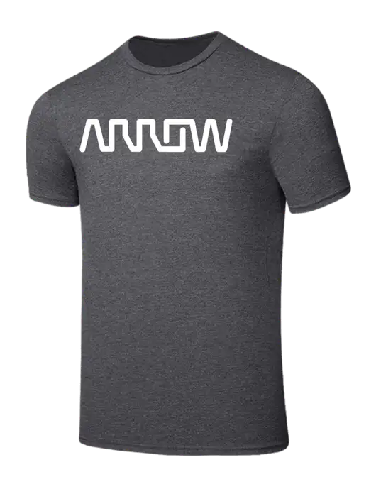 Seriously Soft Heathered Charcoal T-Shirt w/Arrow Electronics Logo