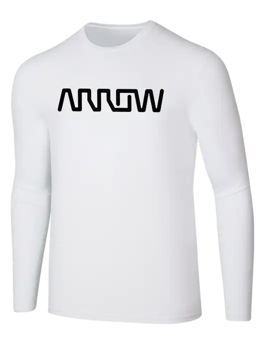 Seriously Soft White Long Sleeve T-Shirt w/Arrow Electronics Logo