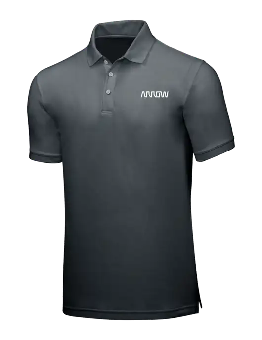 Dark Grey Core Classic Pique w/Arrow Electronics Logo