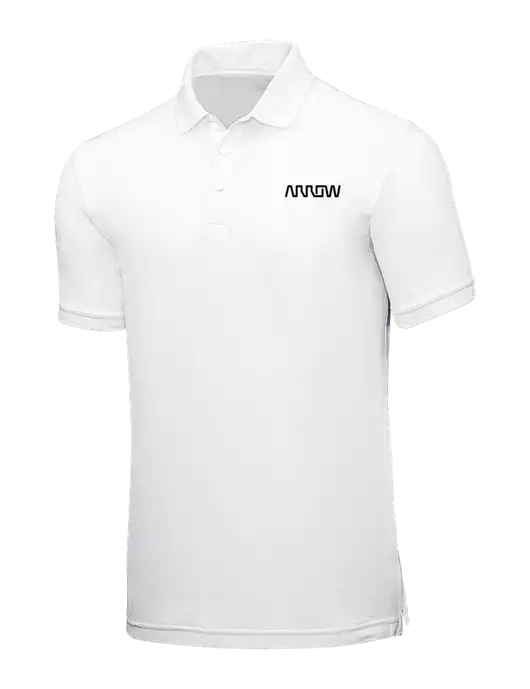 White Core Classic Pique w/Arrow Electronics Logo