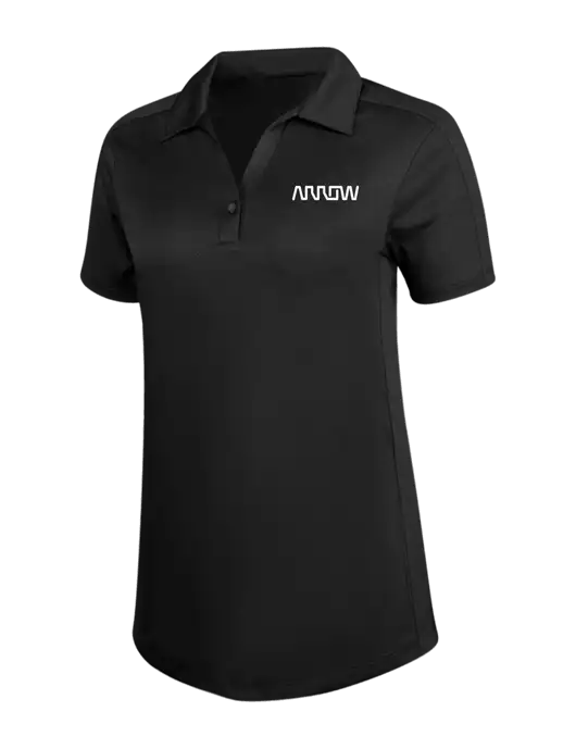 Womens Black Diamond Jacquard Polo w/Arrow Electronics Logo