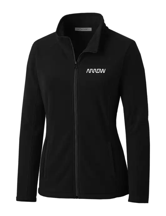 Black Womens Microfleece Jacket w/Arrow Electronics Logo