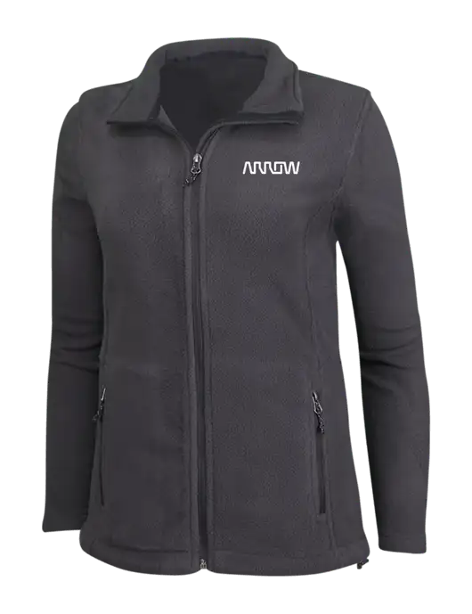 Womens Fleece Dark Grey Jacket w/Arrow Electronics Logo