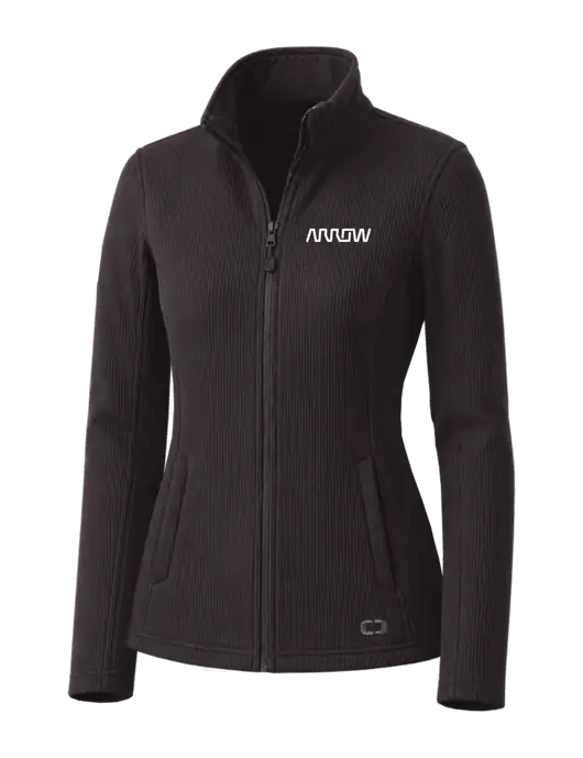 OGIO Blacktop Womens Grit Fleece Jacket w/Arrow Electronics Logo