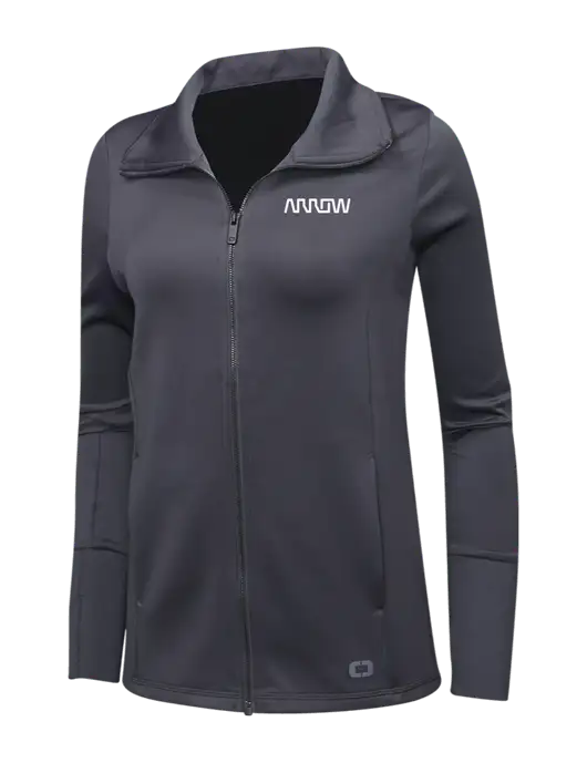 OGIO Dark Grey Womens Endurance Modern Performance Full-Zip w/Arrow Electronics Logo