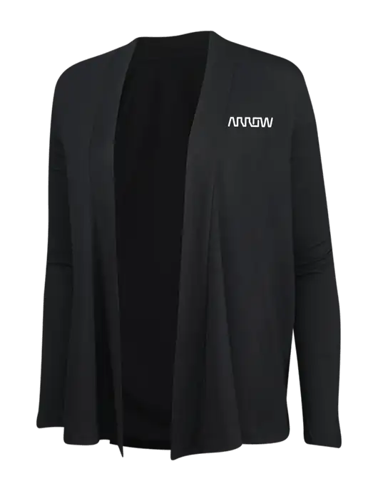Black Womens Concept Cardigan w/Arrow Electronics Logo