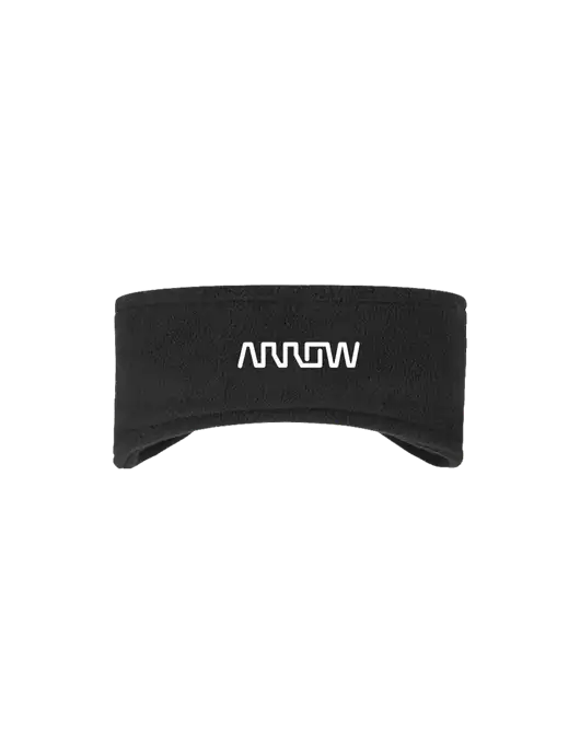 Black Stretch Fleece Headband w/Arrow Electronics Logo