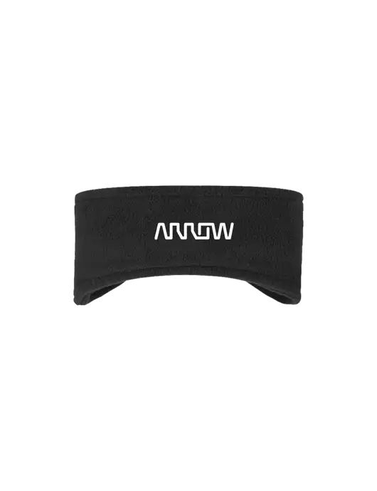 Black Stretch Fleece Headband w/Arrow Electronics Logo