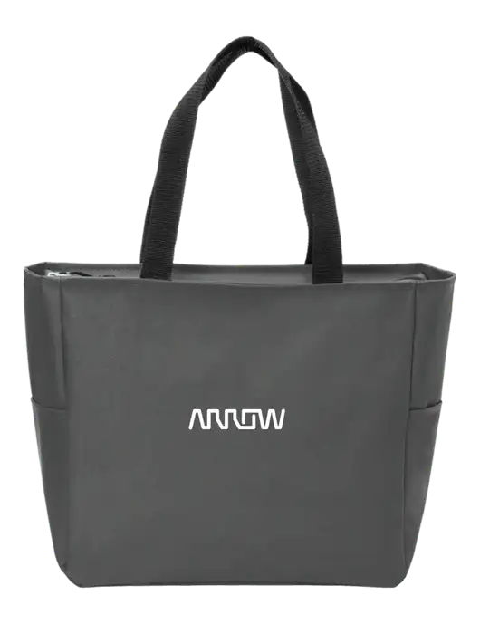 Everyday Charcoal Zip Tote Dark w/Arrow Electronics Logo