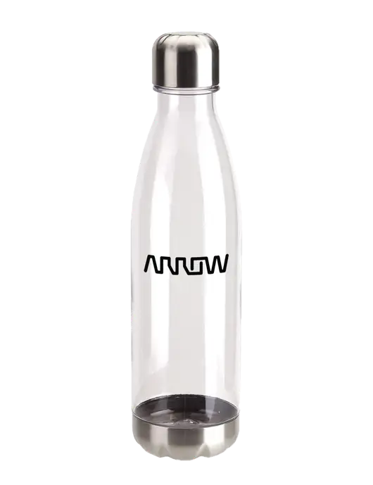 Bayside Tritan Clear 25 oz Bottle with Stainless Base and Cap w/Arrow Electronics Logo