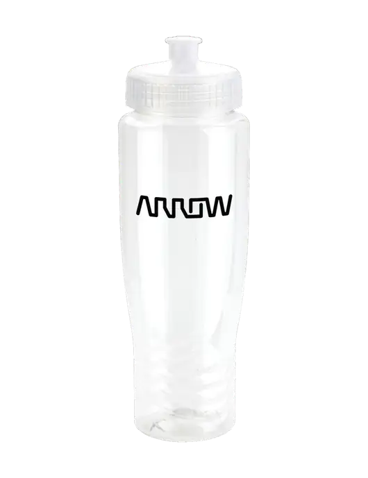 Roam Clear 28 oz Eco-Polyclear Bottle with Push Pull Lid w/Arrow Electronics Logo