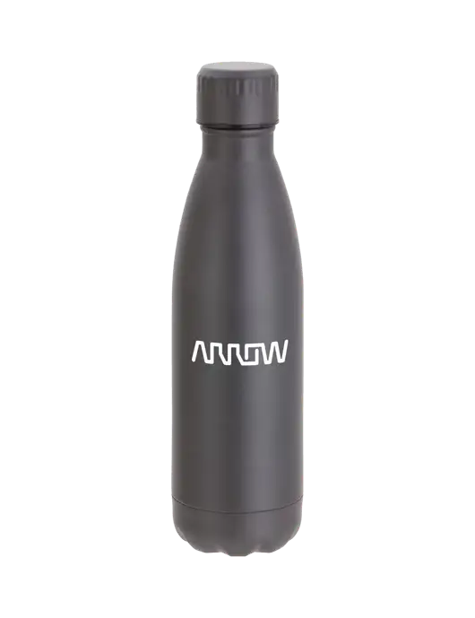 City Go Matte Charcoal 17 oz Insulated Bottle w/Arrow Electronics Logo