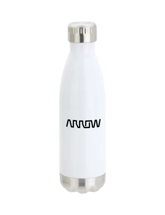 City Go White 17 oz Insulated Bottle w/Arrow Electronics Logo