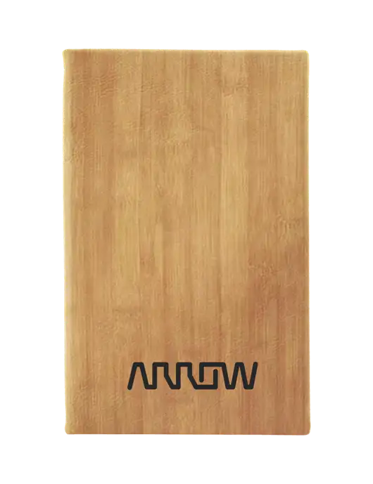 Bamboo Leatherette 5.25 x 8.25 Journal w/Arrow Electronics Logo