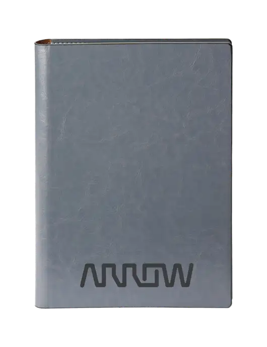 Fabrizio Grey 7 x 9.625 Padfolio & Notepad w/Arrow Electronics Logo