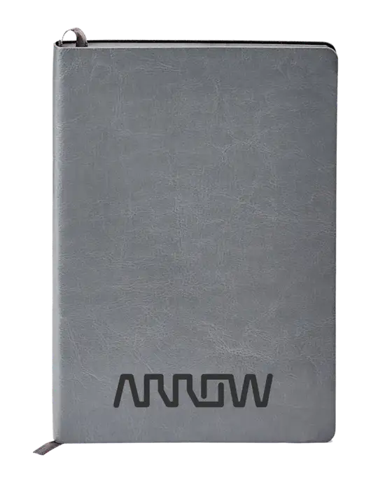 Fabrizio Grey Soft Cover 5.75 x 8.125 Journal w/Arrow Electronics Logo