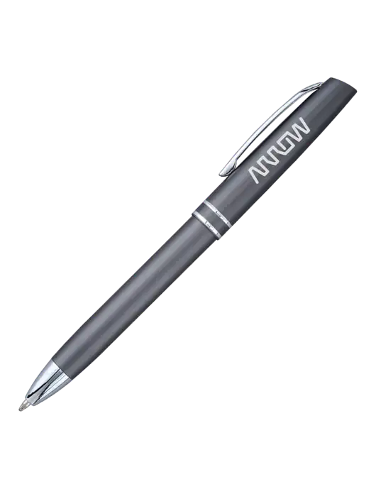 Gunmetal Anguilla Black Ink Pen w/Arrow Electronics Logo