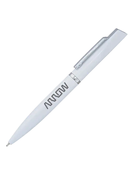 Santos White Pen - Black Ink w/Arrow Electronics Logo