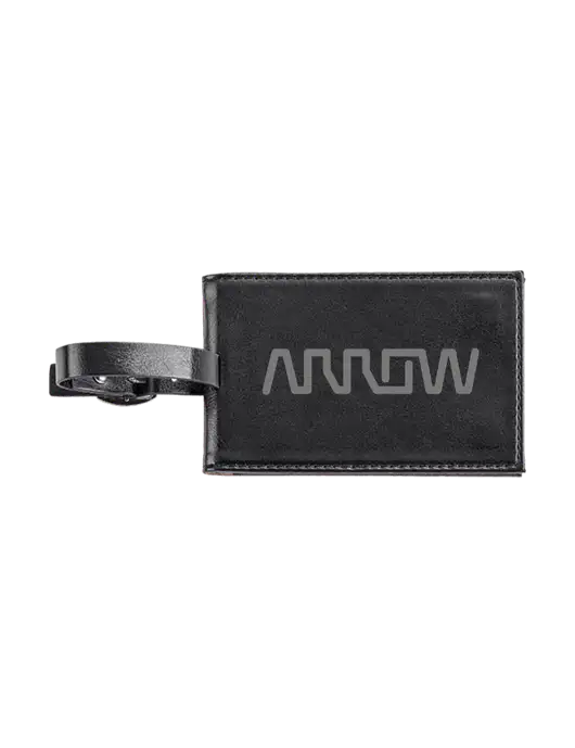 Fabrizio Black Executive Luggage Tag w/Arrow Electronics Logo