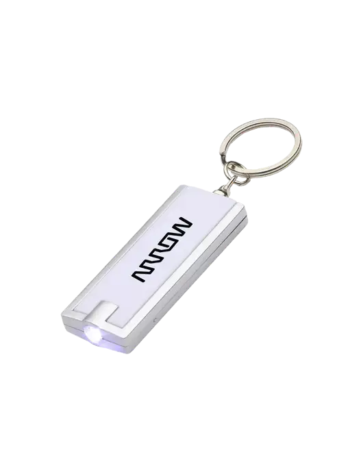 Simple Touch White LED Keychain w/Arrow Electronics Logo