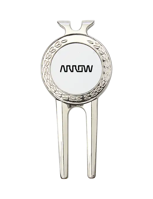 Silver Divot Tool, 1.5 x 3 w/Arrow Electronics Logo
