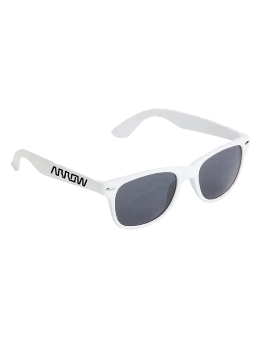 Daytona White Sunglasses w/Arrow Electronics Logo