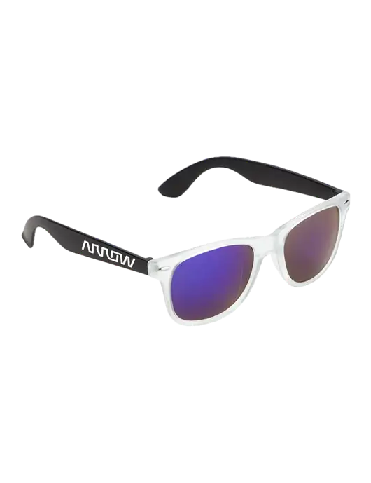 Key West Black Mirrored Sunglasses w/Arrow Electronics Logo