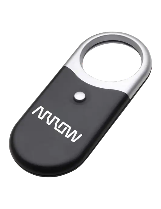 Compact Black Magnifier Light w/Arrow Electronics Logo