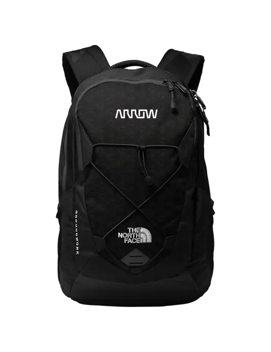 The North Face Black Groundwork Backpack w/Arrow Electronics Logo
