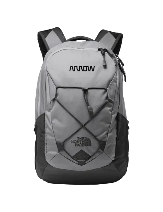 The North Face Light Grey/ Dark Grey Groundwork Backpack w/Arrow Electronics Logo