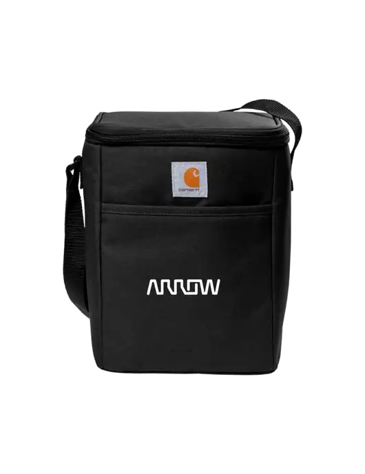 Carhartt Black Vertical 12-Can Cooler w/Arrow Electronics Logo