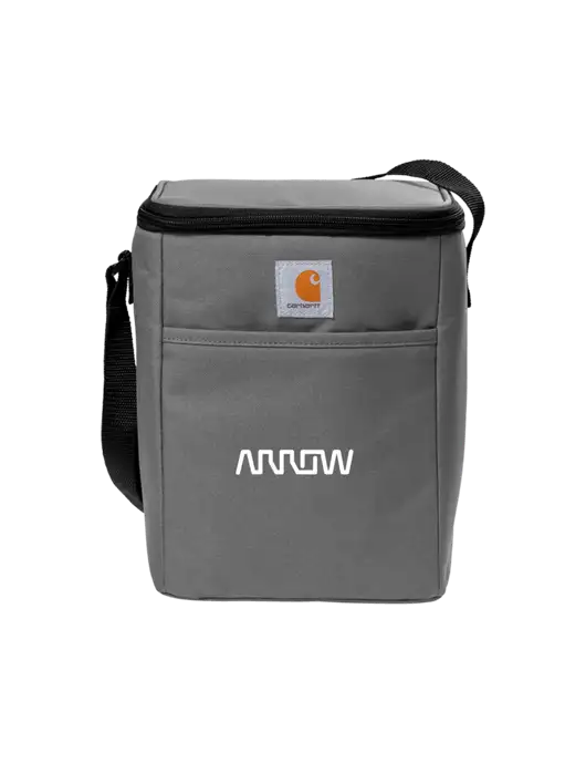 Carhartt Medium Grey Vertical 12-Can Cooler w/Arrow Electronics Logo