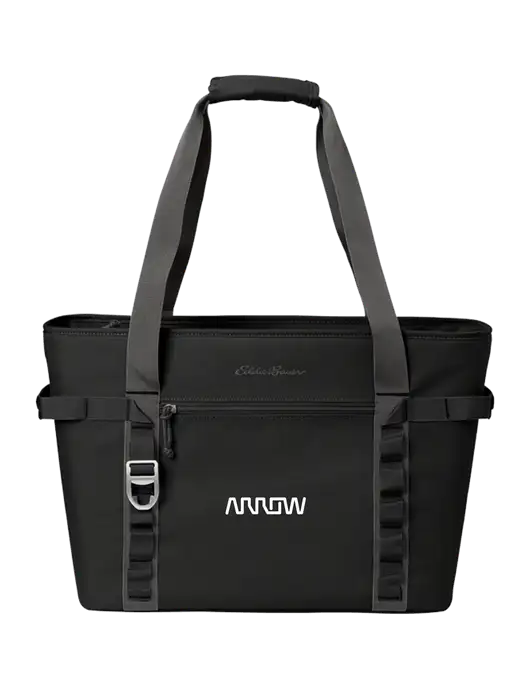 Eddie Bauer Black/Medium Grey Max Cool Tote Cooler  w/Arrow Electronics Logo