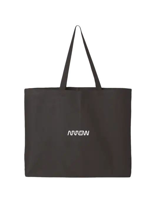 Sturdy Canvas Charcoal Tote w/Arrow Electronics Logo